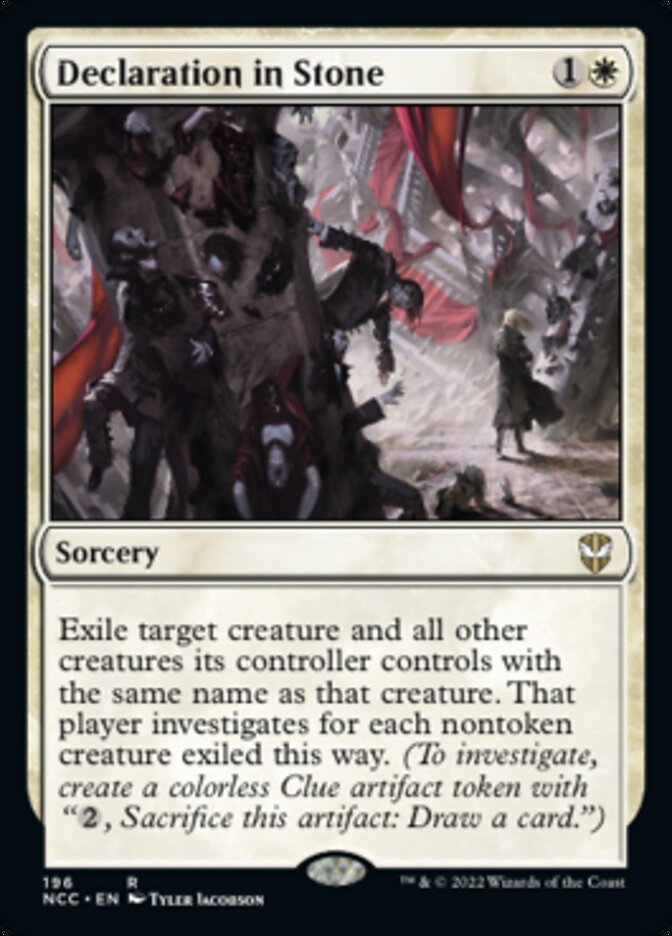 Declaration in Stone [Streets of New Capenna Commander] | Jomio and Rueliete's Cards and Comics