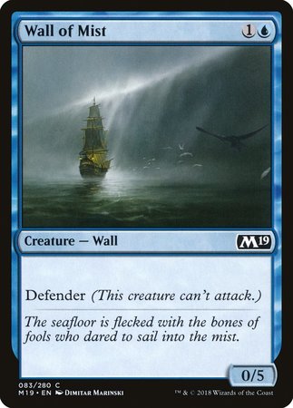 Wall of Mist [Core Set 2019] | Jomio and Rueliete's Cards and Comics