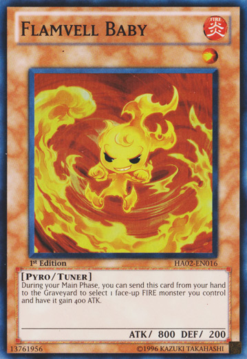 Flamvell Baby [HA02-EN016] Super Rare | Jomio and Rueliete's Cards and Comics