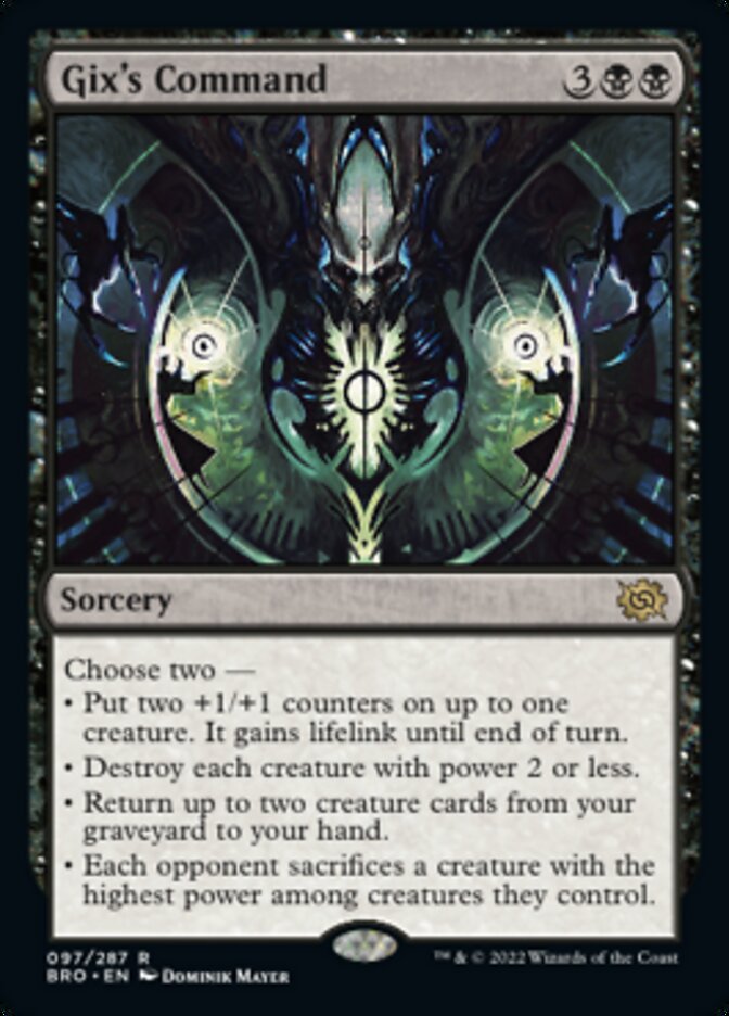 Gix's Command [The Brothers' War] | Jomio and Rueliete's Cards and Comics