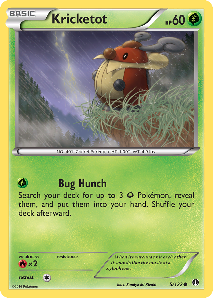 Kricketot (5/122) [XY: BREAKpoint] | Jomio and Rueliete's Cards and Comics