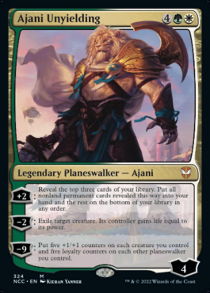 Ajani Unyielding [Streets of New Capenna Commander] | Jomio and Rueliete's Cards and Comics