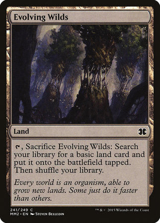 Evolving Wilds [Modern Masters 2015] | Jomio and Rueliete's Cards and Comics