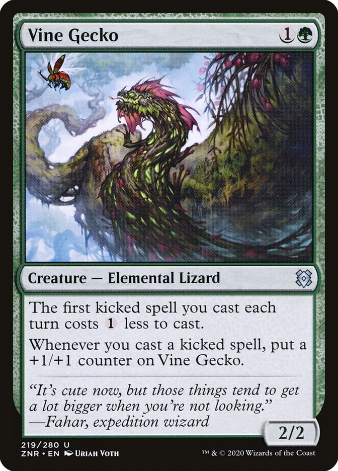 Vine Gecko [Zendikar Rising] | Jomio and Rueliete's Cards and Comics