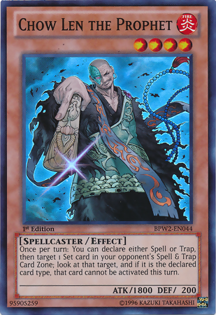 Chow Len the Prophet [BPW2-EN044] Super Rare | Jomio and Rueliete's Cards and Comics