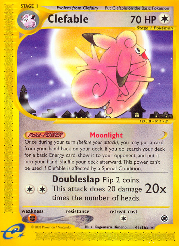 Clefable (41/165) [Expedition: Base Set] | Jomio and Rueliete's Cards and Comics