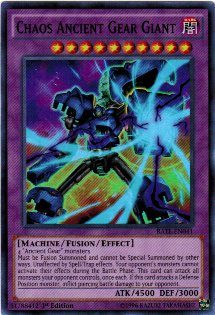 Chaos Ancient Gear Giant [RATE-EN041] Super Rare | Jomio and Rueliete's Cards and Comics