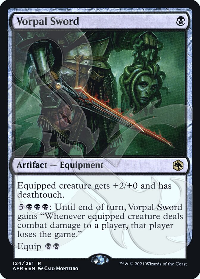 Vorpal Sword (Ampersand Promo) [Dungeons & Dragons: Adventures in the Forgotten Realms Promos] | Jomio and Rueliete's Cards and Comics