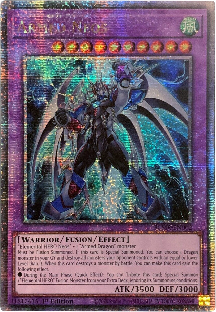 Armed Neos [BLMR-EN002] Quarter Century Secret Rare | Jomio and Rueliete's Cards and Comics