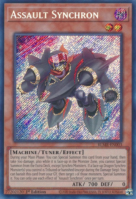 Assault Synchron [BLMR-EN003] Secret Rare | Jomio and Rueliete's Cards and Comics