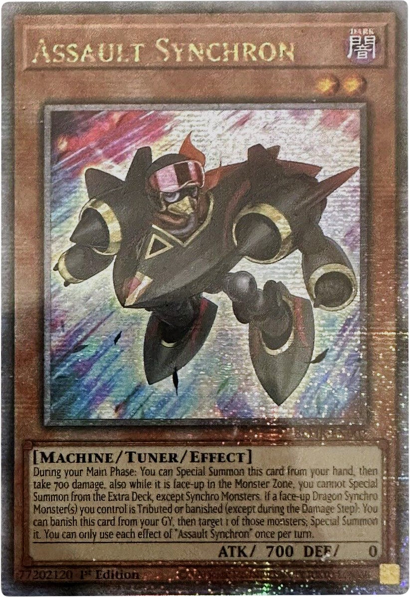 Assault Synchron [BLMR-EN003] Quarter Century Secret Rare | Jomio and Rueliete's Cards and Comics