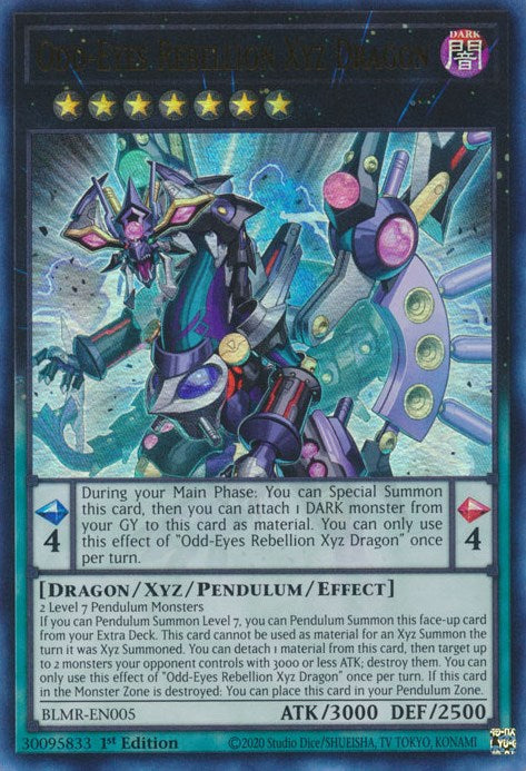 Odd-Eyes Rebellion Xyz Dragon [BLMR-EN005] Ultra Rare | Jomio and Rueliete's Cards and Comics