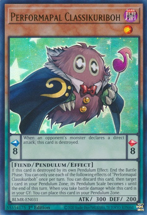 Performapal Classikuriboh [BLMR-EN031] Ultra Rare | Jomio and Rueliete's Cards and Comics