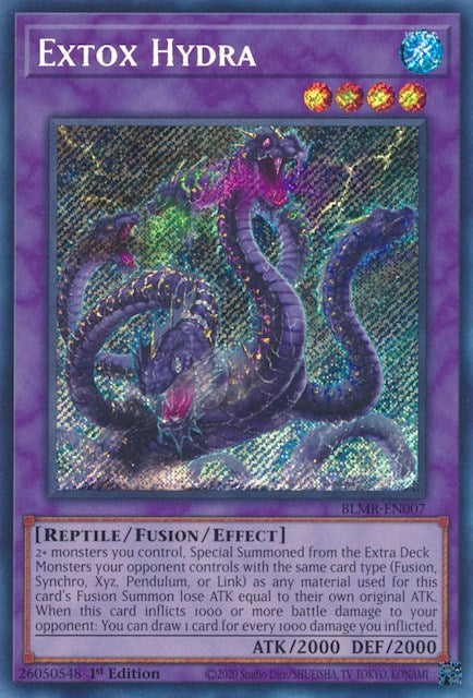 Extox Hydra [BLMR-EN007] Secret Rare | Jomio and Rueliete's Cards and Comics