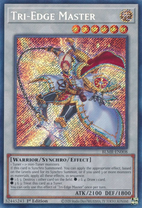Tri-Edge Master [BLMR-EN008] Secret Rare | Jomio and Rueliete's Cards and Comics