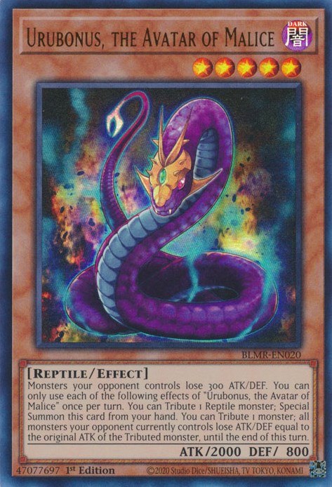 Urubonus, the Avatar of Malice [BLMR-EN020] Ultra Rare | Jomio and Rueliete's Cards and Comics