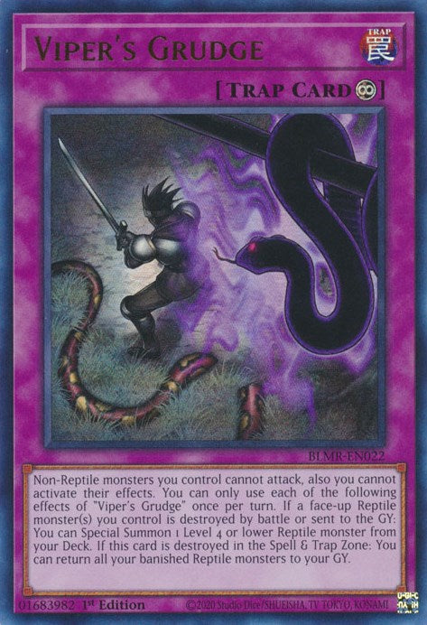 Viper's Grudge [BLMR-EN022] Ultra Rare | Jomio and Rueliete's Cards and Comics