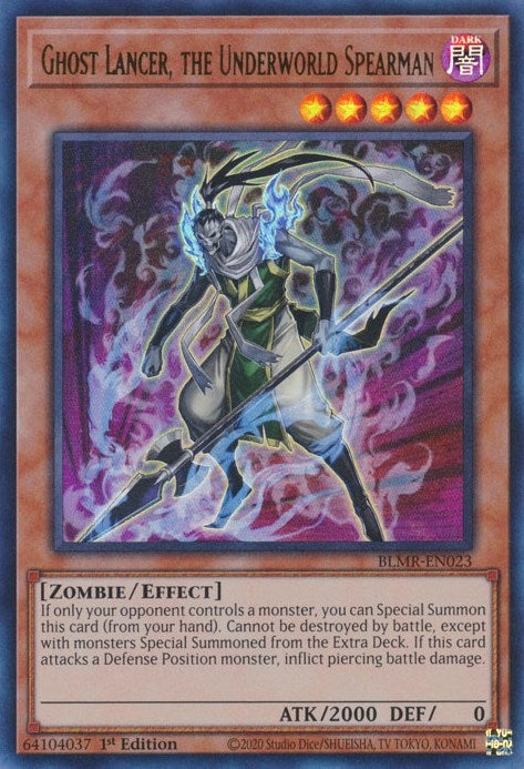 Ghost Lancer, the Underworld Spearman [BLMR-EN023] Ultra Rare | Jomio and Rueliete's Cards and Comics