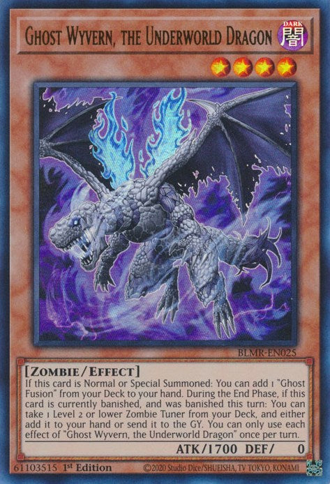 Ghost Wyvern, the Underworld Dragon [BLMR-EN025] Ultra Rare | Jomio and Rueliete's Cards and Comics
