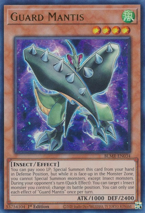 Guard Mantis [BLMR-EN034] Ultra Rare | Jomio and Rueliete's Cards and Comics