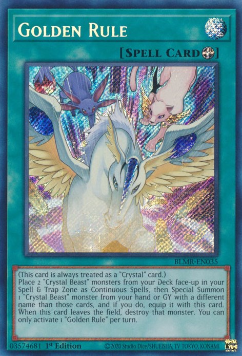Golden Rule [BLMR-EN035] Secret Rare | Jomio and Rueliete's Cards and Comics