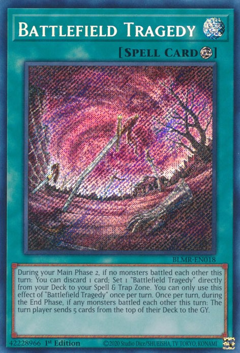 Battlefield Tragedy [BLMR-EN018] Secret Rare | Jomio and Rueliete's Cards and Comics