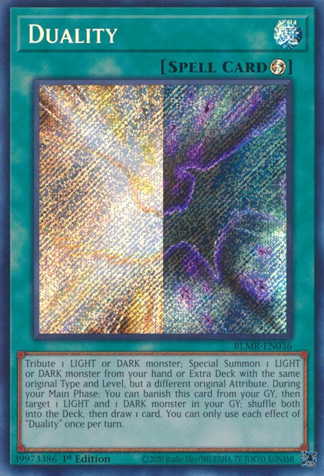 Duality [BLMR-EN036] Secret Rare | Jomio and Rueliete's Cards and Comics