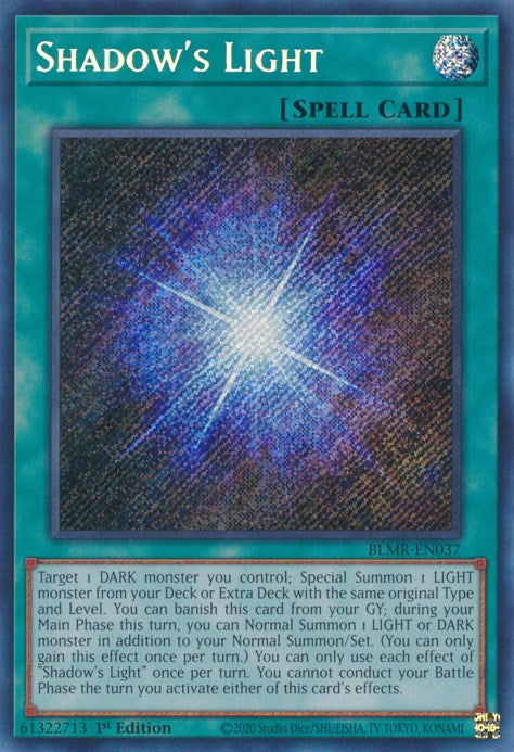 Shadow's Light [BLMR-EN037] Secret Rare | Jomio and Rueliete's Cards and Comics