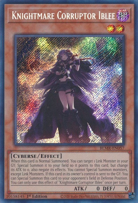 Knightmare Corruptor Iblee [BLMR-EN057] Secret Rare | Jomio and Rueliete's Cards and Comics