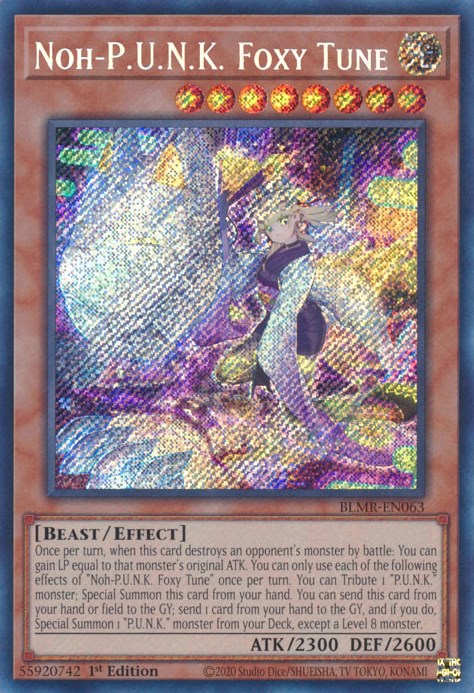 Noh-P.U.N.K. Foxy Tune [BLMR-EN063] Secret Rare | Jomio and Rueliete's Cards and Comics