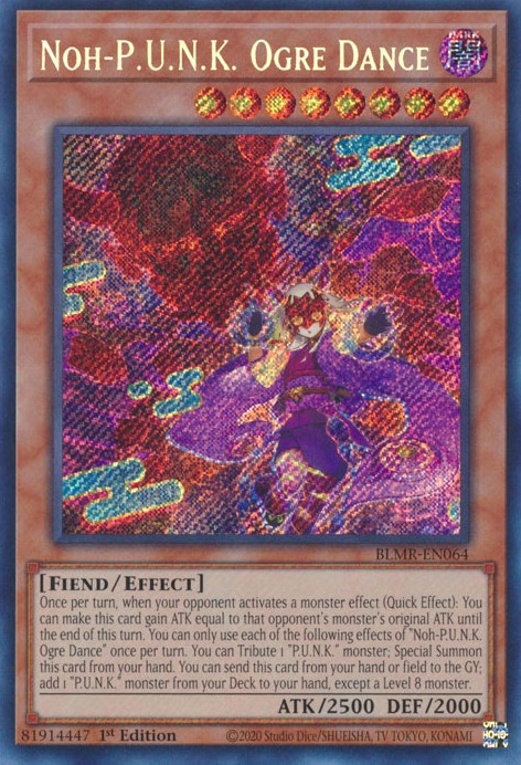 Noh-P.U.N.K. Ogre Dance [BLMR-EN064] Secret Rare | Jomio and Rueliete's Cards and Comics