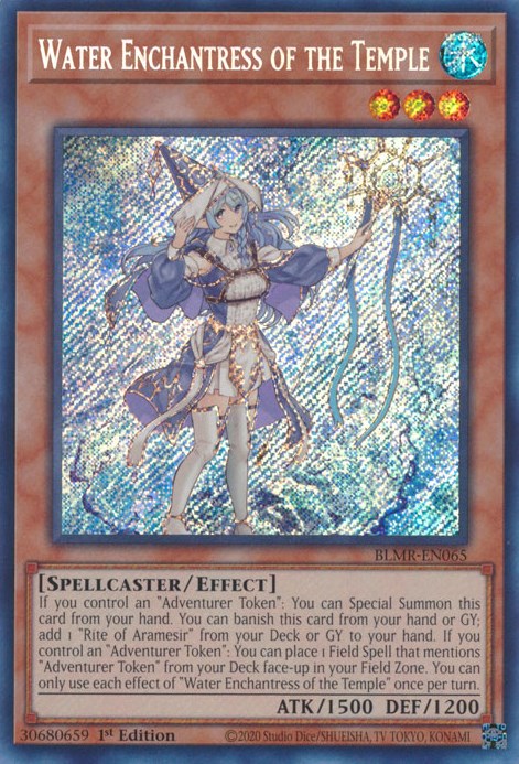 Water Enchantress of the Temple [BLMR-EN065] Secret Rare | Jomio and Rueliete's Cards and Comics