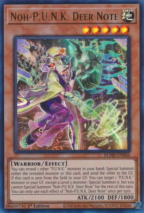 Noh-P.U.N.K. Deer Note [BLMR-EN066] Ultra Rare | Jomio and Rueliete's Cards and Comics