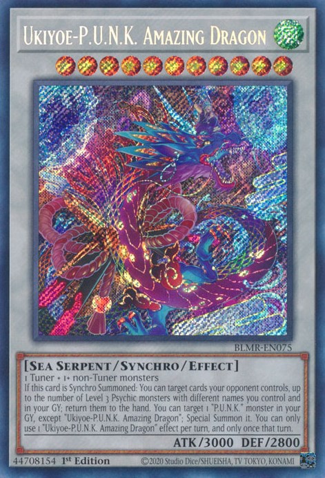 Ukiyoe-P.U.N.K. Amazing Dragon [BLMR-EN075] Secret Rare | Jomio and Rueliete's Cards and Comics