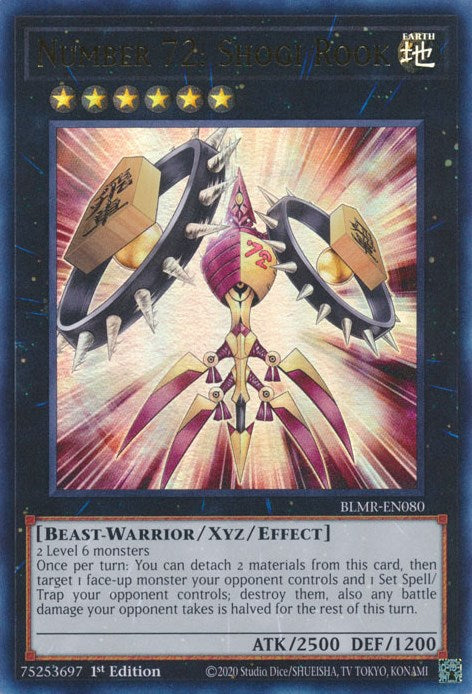 Number 72: Shogi Rook [BLMR-EN080] Ultra Rare | Jomio and Rueliete's Cards and Comics