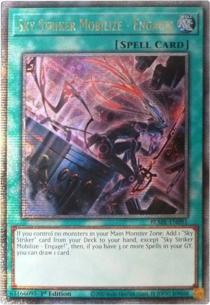 Sky Striker Mobilize - Engage! [BLMR-EN091] Quarter Century Secret Rare | Jomio and Rueliete's Cards and Comics