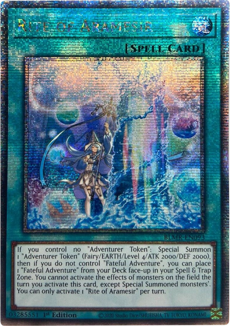 Rite of Aramesir [BLMR-EN093] Quarter Century Secret Rare | Jomio and Rueliete's Cards and Comics