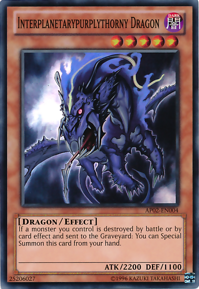 Interplanetarypurplythorny Dragon [AP02-EN004] Super Rare | Jomio and Rueliete's Cards and Comics