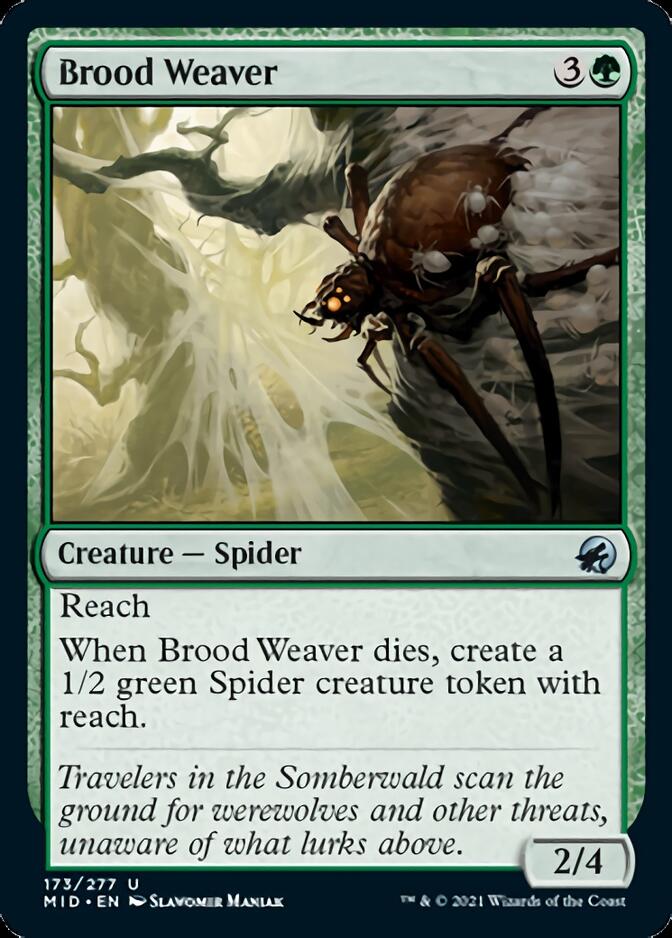 Brood Weaver [Innistrad: Midnight Hunt] | Jomio and Rueliete's Cards and Comics