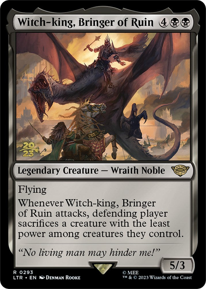 Witch-king, Bringer of Ruin [The Lord of the Rings: Tales of Middle-Earth Prerelease Promos] | Jomio and Rueliete's Cards and Comics