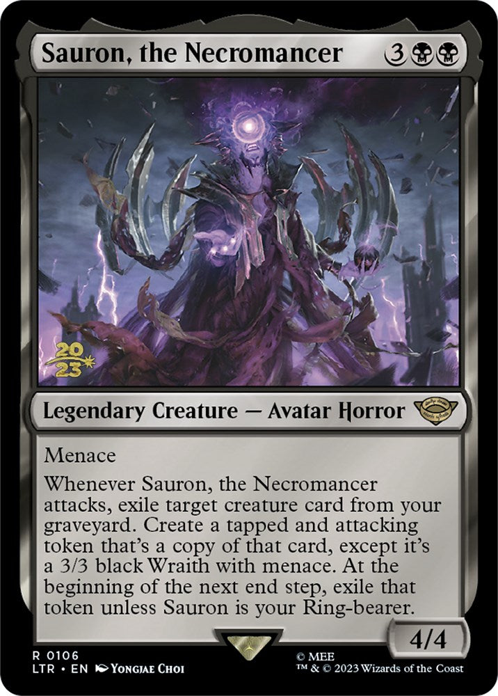 Sauron, the Necromancer [The Lord of the Rings: Tales of Middle-Earth Prerelease Promos] | Jomio and Rueliete's Cards and Comics