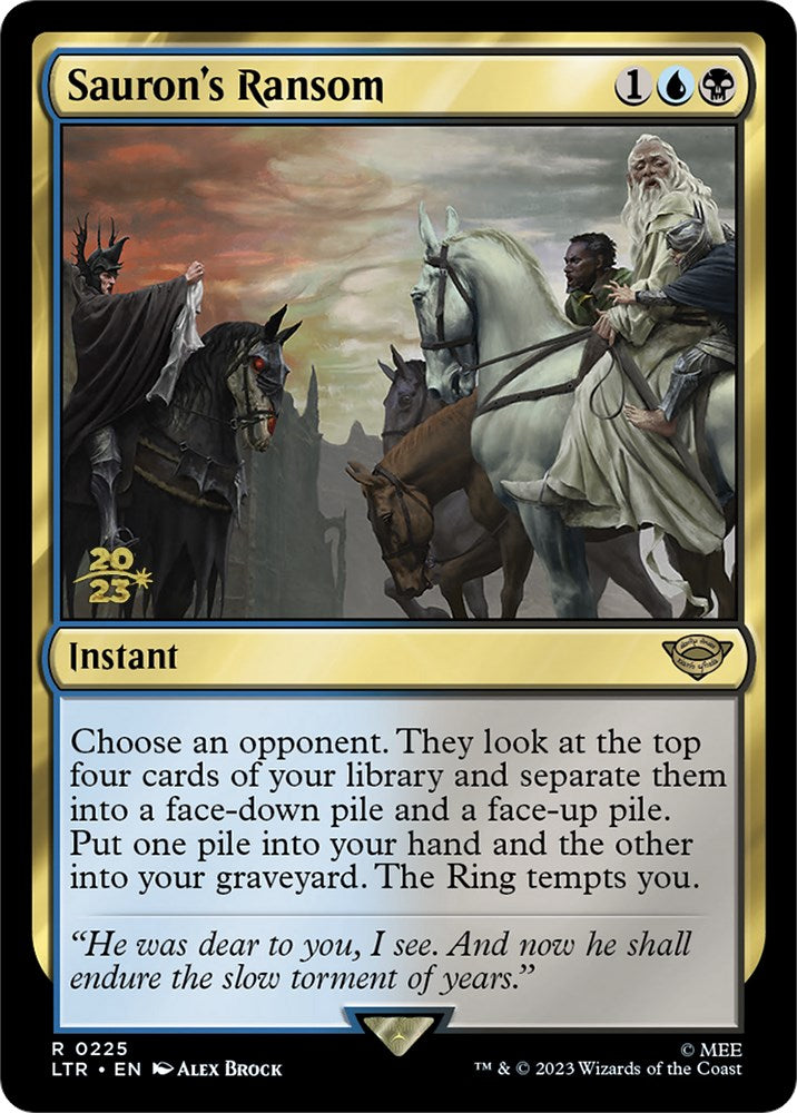 Sauron's Ransom [The Lord of the Rings: Tales of Middle-Earth Prerelease Promos] | Jomio and Rueliete's Cards and Comics