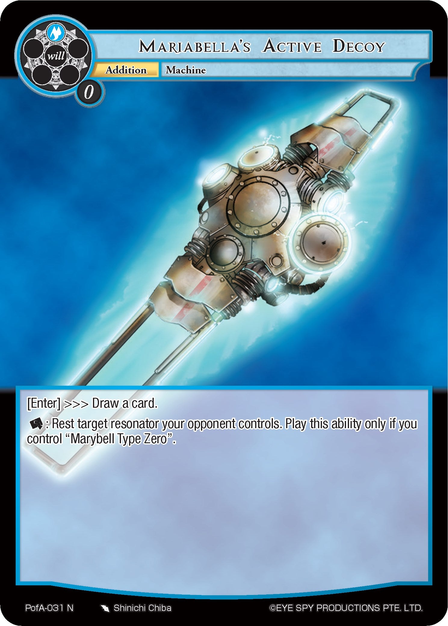 Mariabella's Active Decoy (PofA-031) [Alice Origin IV: Prologue of Attoractia] | Jomio and Rueliete's Cards and Comics