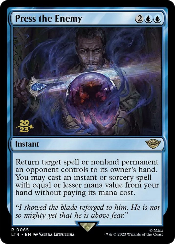 Press the Enemy [The Lord of the Rings: Tales of Middle-Earth Prerelease Promos] | Jomio and Rueliete's Cards and Comics