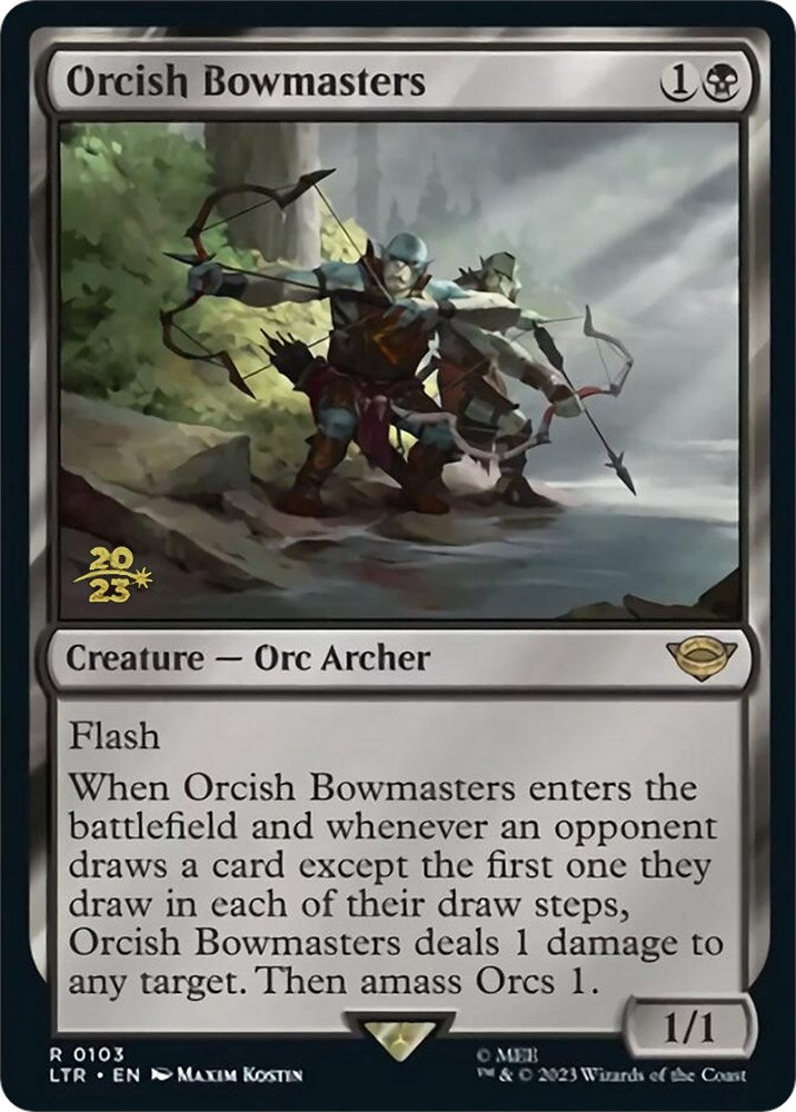 Orcish Bowmasters [The Lord of the Rings: Tales of Middle-Earth Prerelease Promos] | Jomio and Rueliete's Cards and Comics