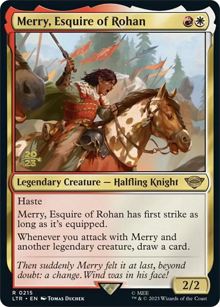 Merry, Esquire of Rohan [The Lord of the Rings: Tales of Middle-Earth Prerelease Promos] | Jomio and Rueliete's Cards and Comics