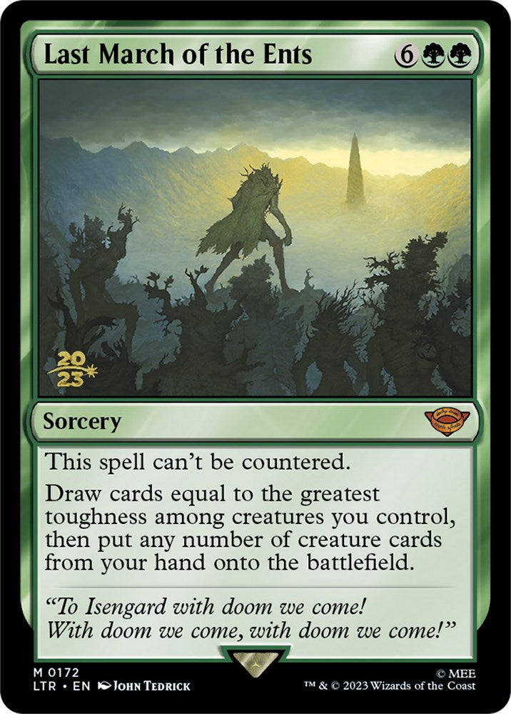 Last March of the Ents [The Lord of the Rings: Tales of Middle-Earth Prerelease Promos] | Jomio and Rueliete's Cards and Comics