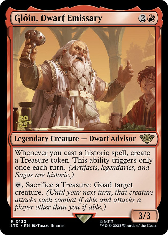 Gloin, Dwarf Emissary [The Lord of the Rings: Tales of Middle-Earth Prerelease Promos] | Jomio and Rueliete's Cards and Comics