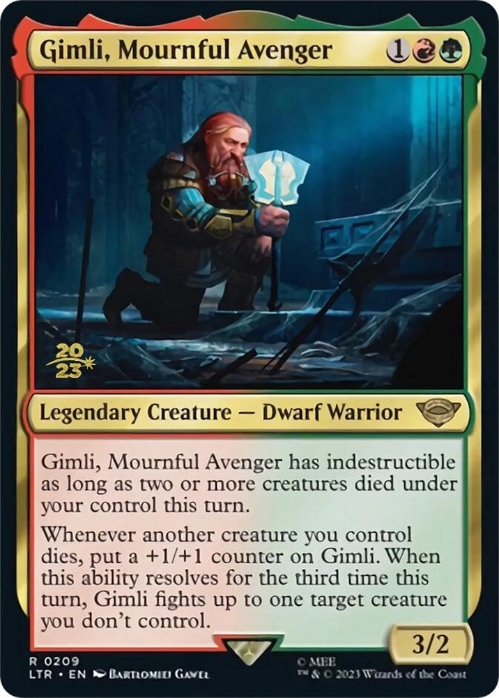 Gimli, Mournful Avenger [The Lord of the Rings: Tales of Middle-Earth Prerelease Promos] | Jomio and Rueliete's Cards and Comics