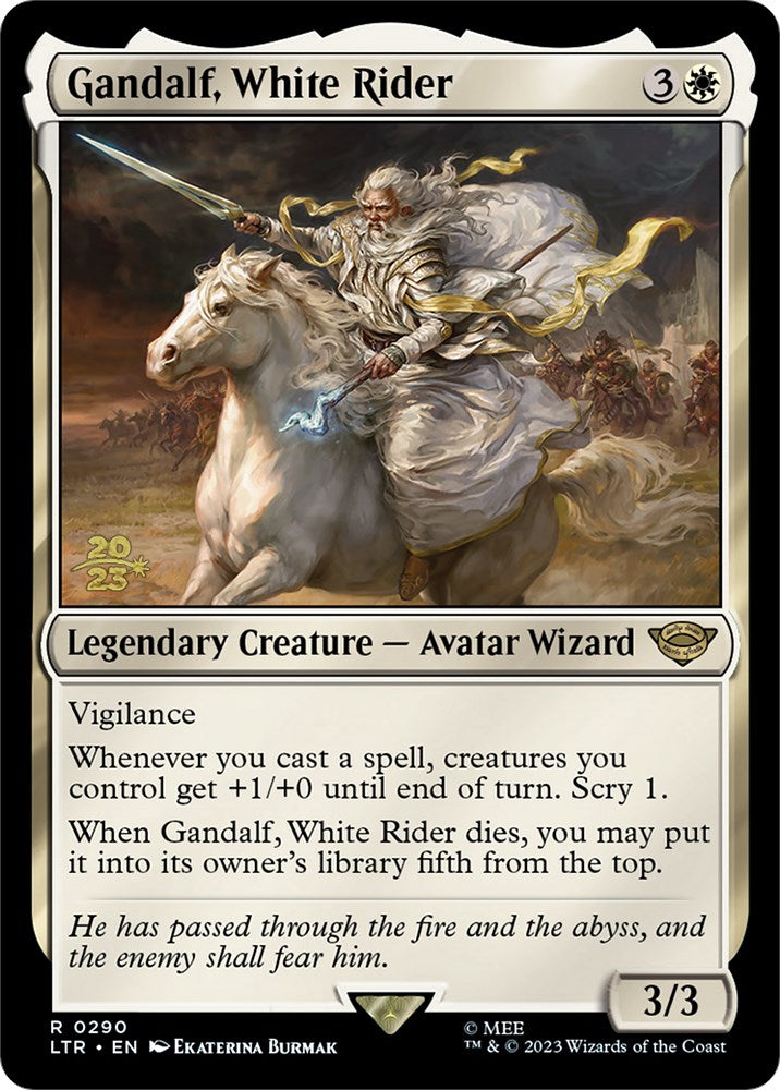 Gandalf, White Rider [The Lord of the Rings: Tales of Middle-Earth Prerelease Promos] | Jomio and Rueliete's Cards and Comics